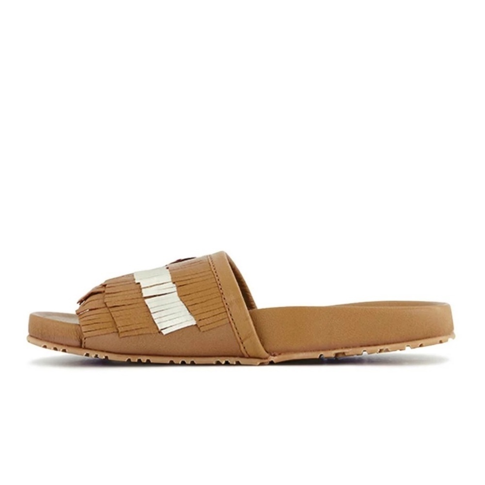 Manitobah NWT Women's Wasaga Fringed Slides (4061284) in Sz 6 & 8 - Picture 3 of 6